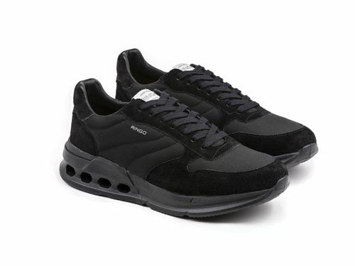 Zapatilla de cuero Way 01 Total Black ringo