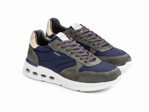 Zapatilla de descarne Way 01 Grafito Azul ringo