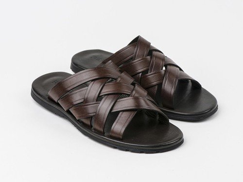 Sandalia de cuero Turks 01 Marron Ringo