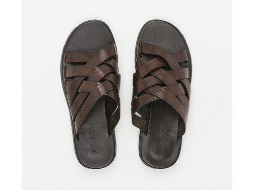 Sandalia de cuero Turks 01 Marron Ringo