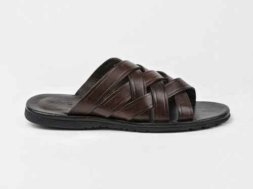 Sandalia de cuero Turks 01 Marron Ringo