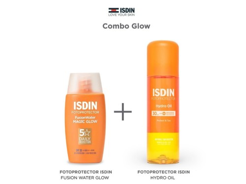 Combo FPS+30 Hydro Oil 200 ml + Fusion Water Magic Glow 50 ml Isdin