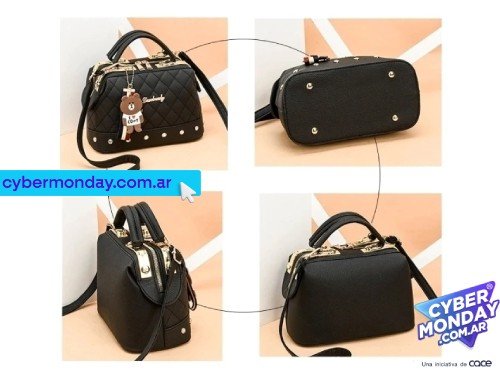 Cartera De Mujer Bandolera Herrajes Dorados Elegantecolgante