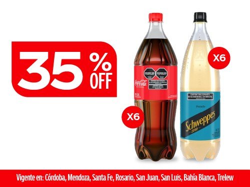 Coca Cola Original 1,5L x6 + Schweppes Pomelo Zero 1,5L x6