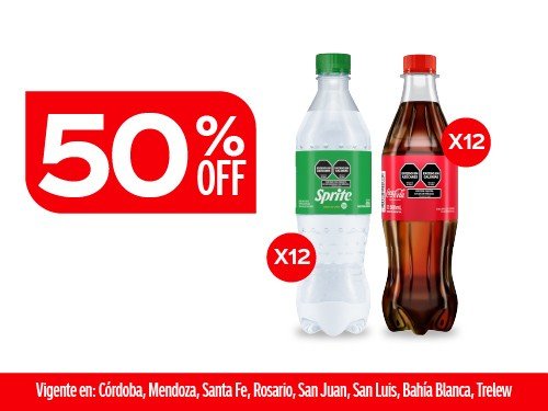 Sprite 500ml x12 + Coca Cola Original 500ml x12