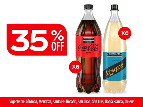 Coca Cola Zero 1,5L x6 + Schweppes Pomelo Zero 1,5L x6