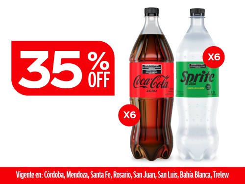 Coca Cola Zero 1,5L x6 + Sprite Zero 1,5L x6