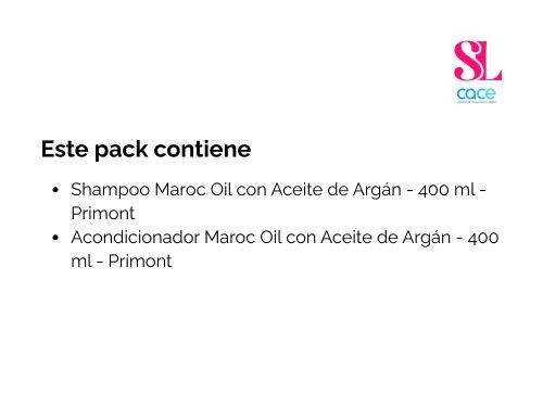 Pack Primont Maroc Oil | Nutrición Intensa para Cabello Seco o Dañado
