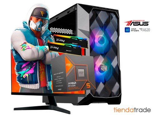 Pc Gamer Completa Cpu Ryzen 5 8600g 32gb Ram 1tb Ssd Diseño