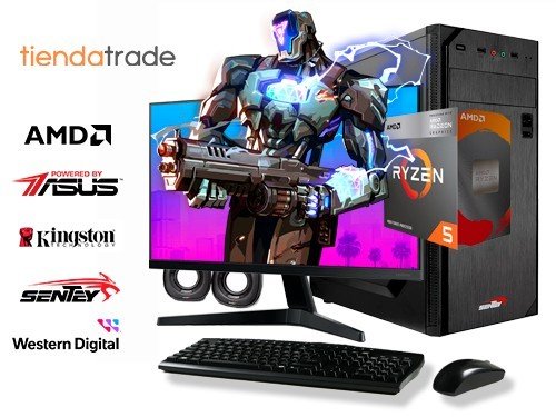 Pc Gamer Completa AMD Ryzen 5 4600G 16GB 480GB Cpu Diseño