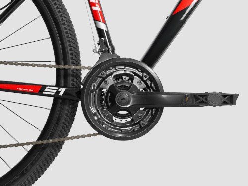 Bicicleta MTB Razel S1 Rodado 29 Talle 18 negra y roja