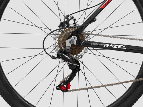 Bicicleta MTB Razel R2 Rodado 29 Talle 18 negra y roja