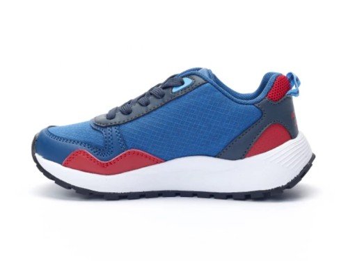 Zapatillas JoggerS de Niños Azul Skate Urbana Cordones Liviana Atomik