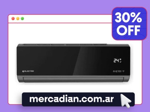 Aire Acondicionado Inverter 3400W Electra ESI12T82FM Black Wifi
