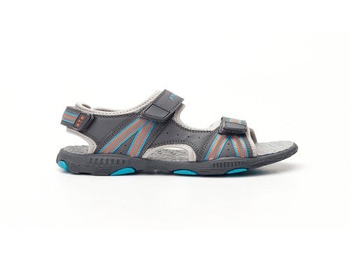 Sandalias Con Abrojo Doha Niños Niñas Unisex Gris Atomik