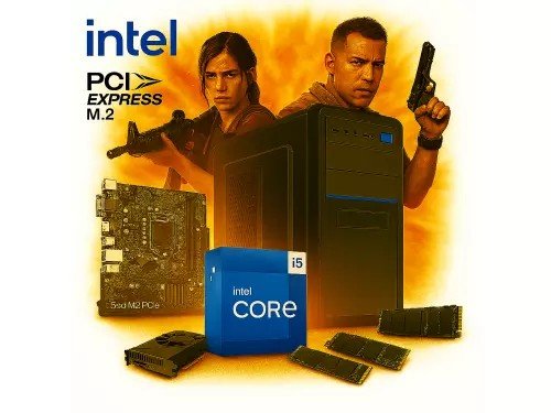 Pc Necxus Gamer Intel Core i5 14400 32GB 1TB SSD PCIe Gab/Tecl/Mouse