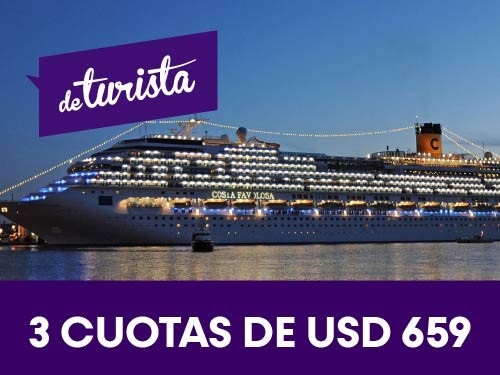 Crucero Brasil con Angra Dos Reis - Cabina Balcón + Río y Búzios 11n