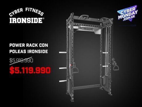 Power Rack con Poleas IRONSIDE - CyberMonday