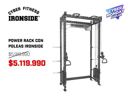 Power Rack con Poleas IRONSIDE - CyberMonday
