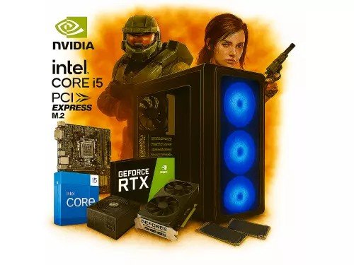 Pc Necxus Gamer Core i5 13400 16GB DDR5 500GB PCIe RTX 3050 8GB GDDR6