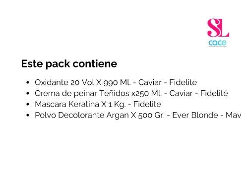 Pack de Decoloración Fidelité/Mav – Cuidado, brillo y reparación