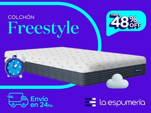 Colchón Freestyle 2 Plazas (140x190 cm) de Espuma