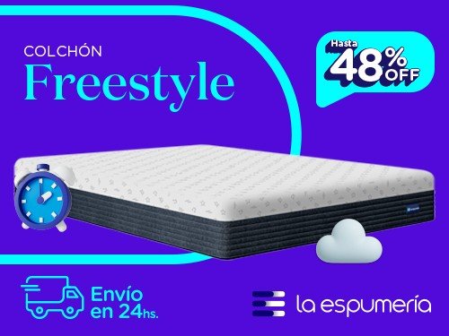 Colchón Freestyle Super King (200x200 cm) de Espuma