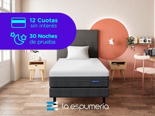 Colchón Pop 1 Plaza (80x190 cm) de Espuma