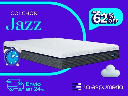 Colchón Jazz 2 Plazas (140x190 cm) de Espuma