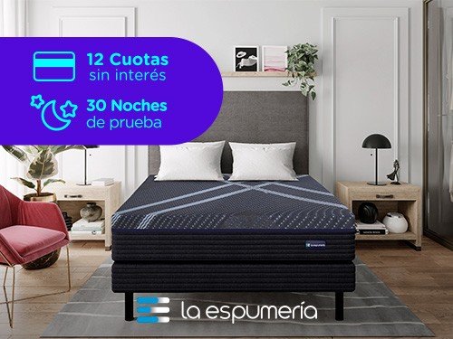 Colchón Tango Black 2 Plazas (140x190 cm) de Espuma