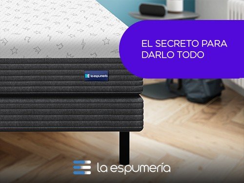 Sommier y Colchón Freestyle Box 1 Plaza (80x190 cm) de Espuma