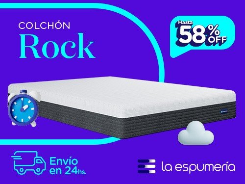 Sommier y Colchón Rock King (180x200 cm) de Espuma