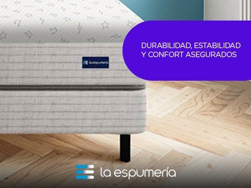 Sommier y Colchón Freestyle Super King (200x200 cm) de Resortes