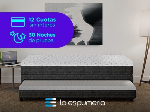 Sommier Diván Freestyle 1 Plaza y Media (90x190 cm) de Espuma