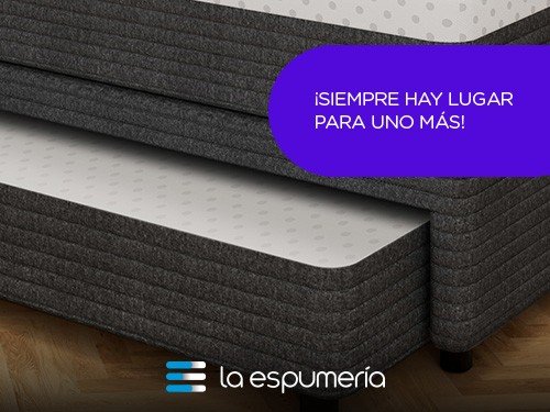 Sommier Diván Pop 1 Plaza y Media (100x200 cm) de Espuma