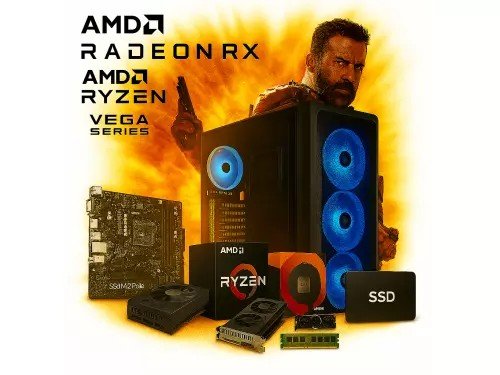 Pc Necxus Gamer Ryzen 5 5600GT 32GB 1TB M.2 Radeon RX9060XT 8Gb 650W