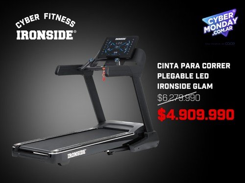 Cinta para Correr Plegable LED IRONSIDE Glam - CyberMonday