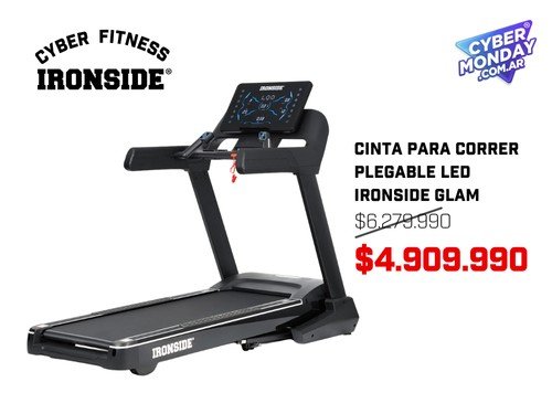 Cinta para Correr Plegable LED IRONSIDE Glam - CyberMonday