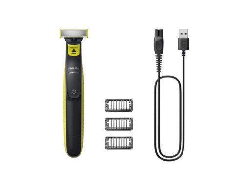 Philips Oneblade Recorta, Modela y Afeita, Carga USB, Peines 1 3 y 5mm