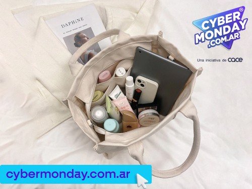 Cartera Mujer Bolso Tote bag Tela Con Correa Ajustable Moda