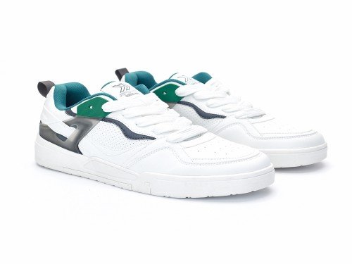 Zapatillas Urbanas de Hombre Billie Blanco Verde Cordones Atomik