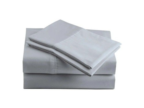 Sábana Provence Queen Gris Claro - 200 Hilos 100% Algodón con borde