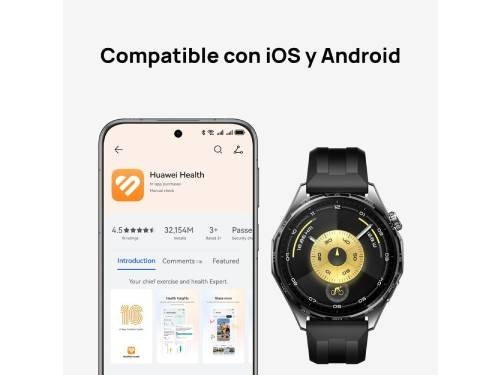 Smartwatch Huawei Watch GT 6 46 mm Bluetooth NFC Black