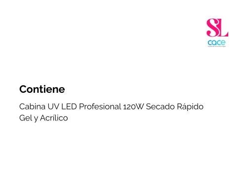 Cabina UV LED Profesional 120W Secado Rápido Gel y Acrílico