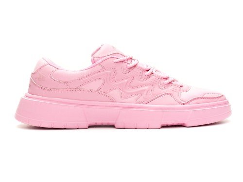 Zapatillas Urbanas de Mujer Rosa Blanche Cordones Livianas Atomik