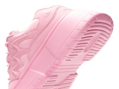 Zapatillas Urbanas de Mujer Rosa Blanche Cordones Livianas Atomik