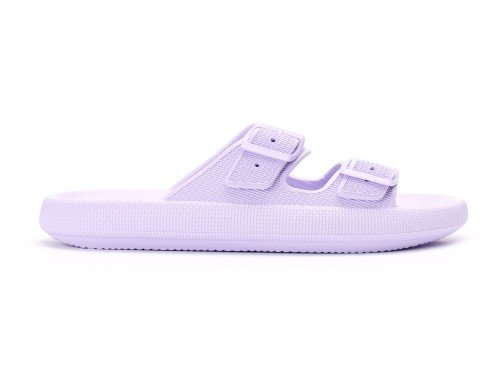 Sandalia Doble Tira de Goma Niñas Lila Blush Unisex Livianas Atomik