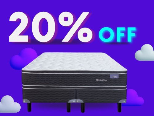 Colchón y Sommier Espuma Alta Densidad Nimbus Visco