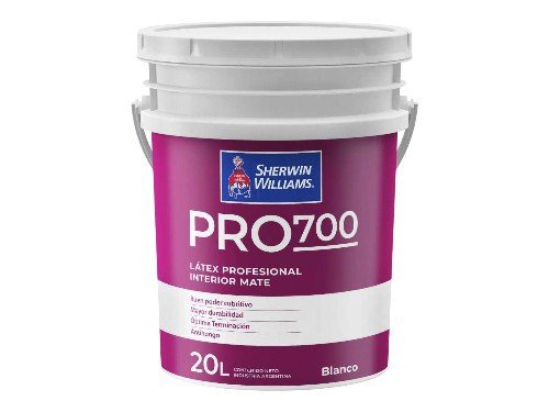 Látex Interior Pro 700 Mate Blanco 20 Litros Sherwin Williams
