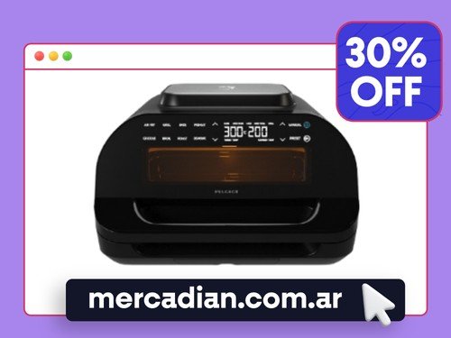 Freidora De Aire + Horno Grill Peugeot Tours PN-EO253 10 Lts